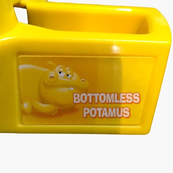 Hungry Hungry Hippos Game Replacement Parts Yellow Hippo Bottomless Potamus - Picture 3 of 3